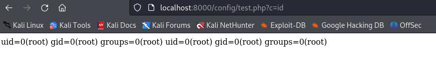 PHP Shell Executed